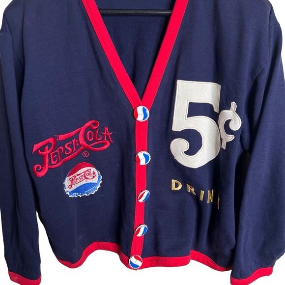 Vintage Eagle’s Eye Pepsi Sweater Medium - Picture 2 of 4